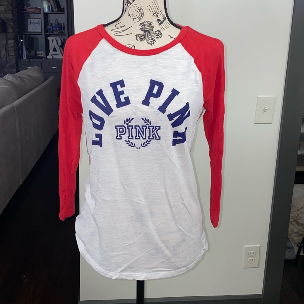 VS Pink Baseball Tee